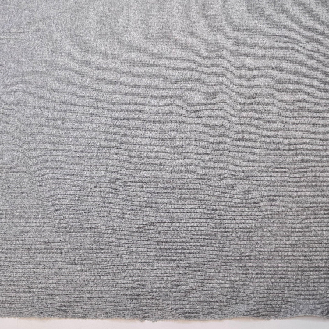 Heather - Rib Knit Cotton Knit - Grey - 1.25M Bundle - True Deadstock fabric Fabric by private - Sustainable Textile | FABCYCLE