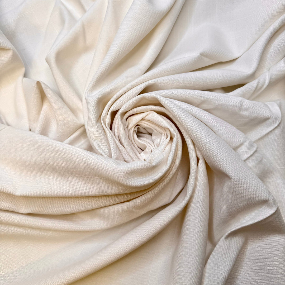 Help Me Destash - Polyester Blend Woven - White - 4M Bundle - True Deadstock fabric Fabric by private - Sustainable Textile | FABCYCLE