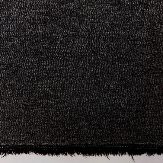 Hematite - Twill Weave Polyester Blend Woven - Dark Grey - 1M Bundle - True Deadstock fabric Fabric by private - Sustainable Textile | FABCYCLE
