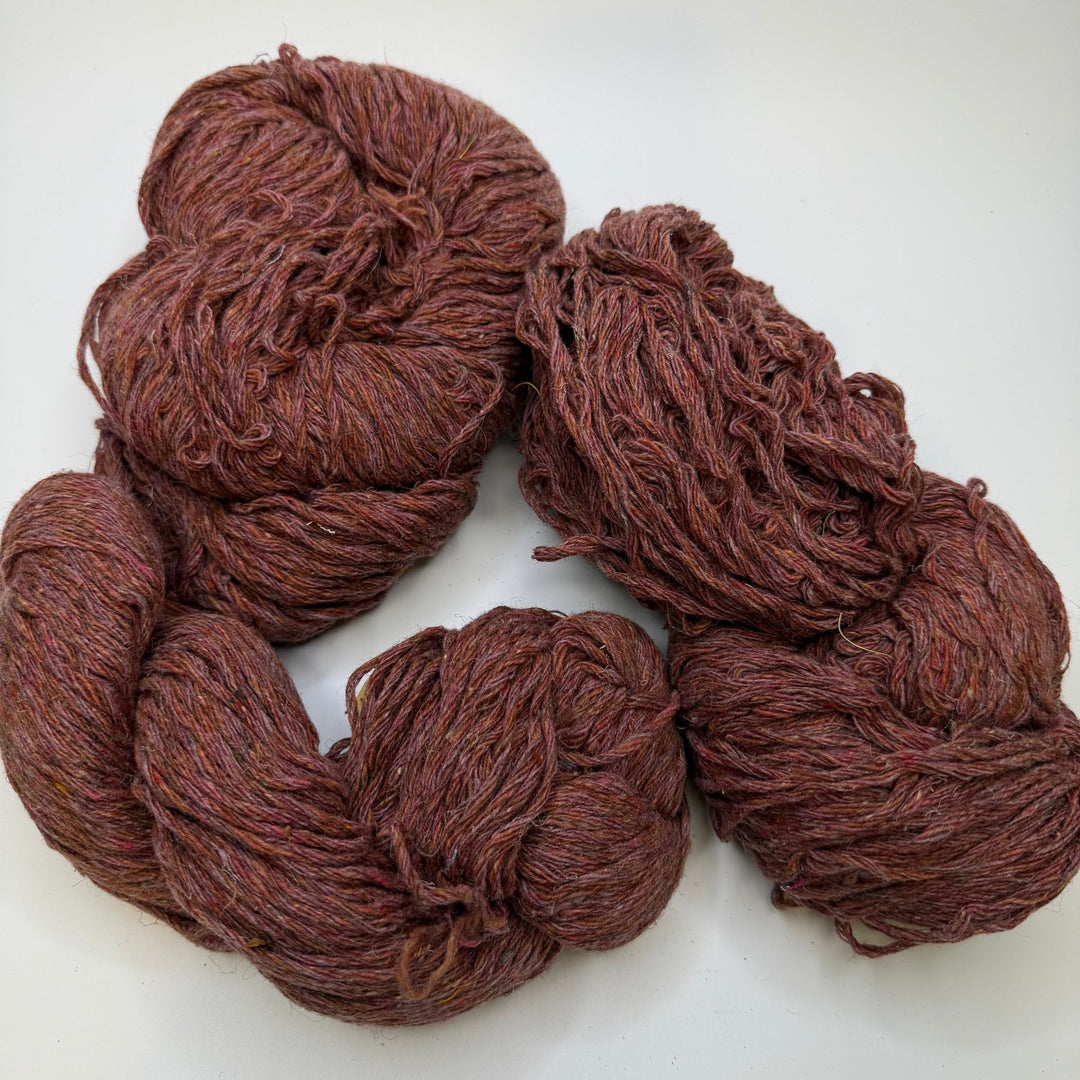 Hemp Yarn - Brown/Burgundy - 2 Pack - True Deadstock supplies Fabric by private - Sustainable Textile | FABCYCLE