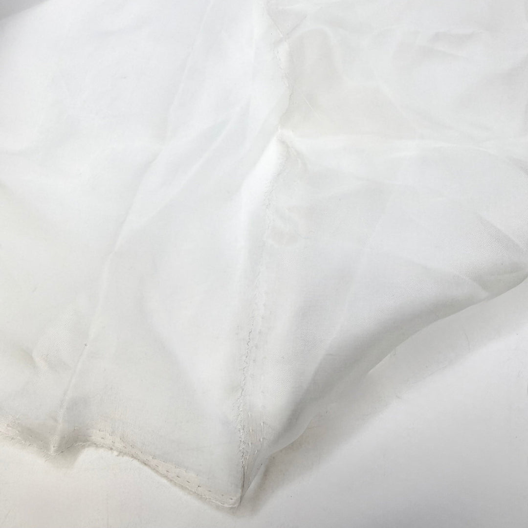 Herkimer Diamond - Organza Silk Woven - White - 1.7M Bundle - True Deadstock fabric Fabric by private - Sustainable Textile | FABCYCLE