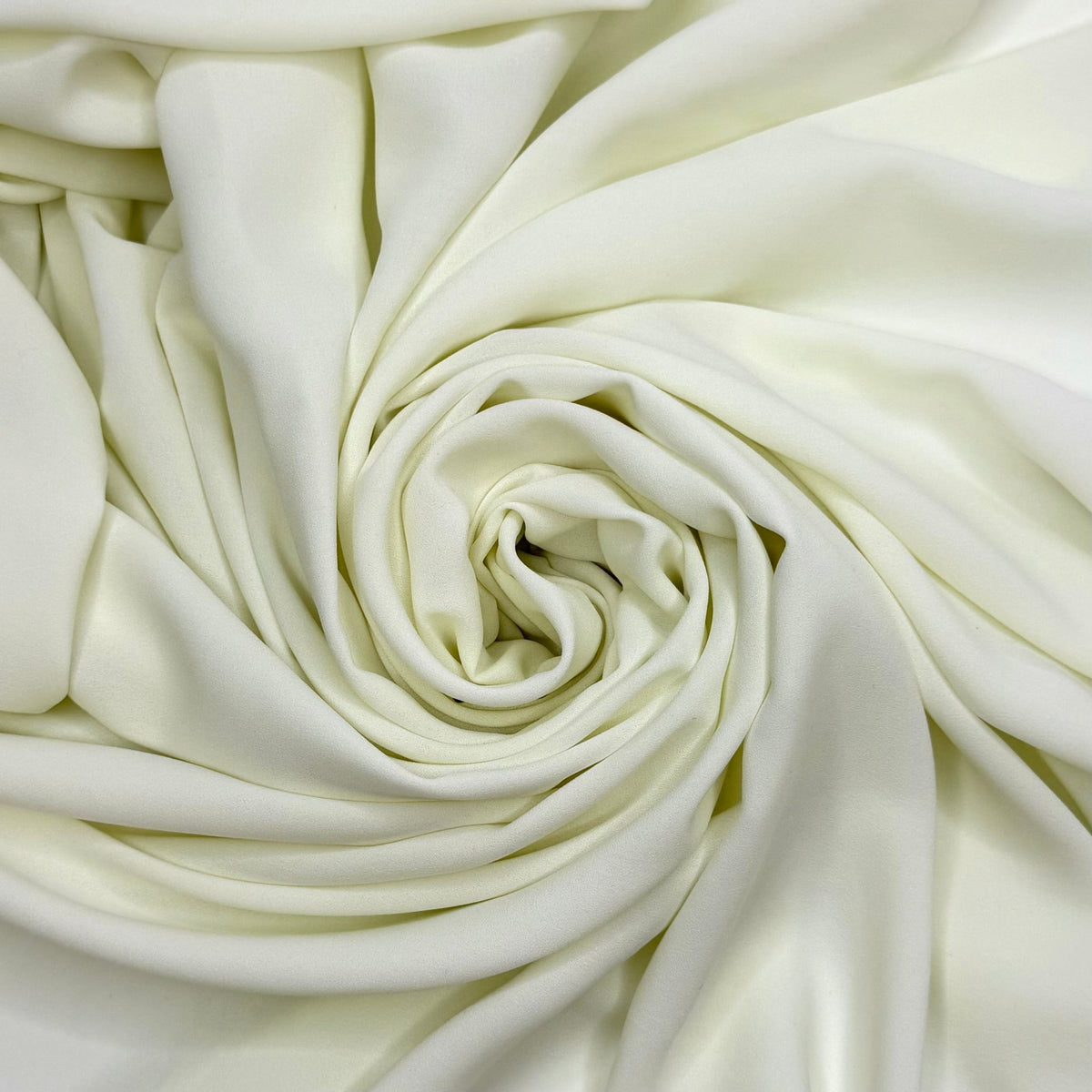 Hi Hungry I'm Dad - Crepe Polyester Blend Woven - Cream - 2.2M Bundle - True Deadstock fabric Fabric by private - Sustainable Textile | FABCYCLE