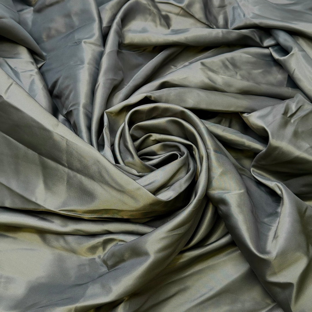 Hidden Gems From The Stash - Polyester Blend Woven - Dark Silver Tiny Diagonal Stripes - 2.6M Bundle - True Deadstock fabric Fabric by private - Sustainable Textile | FABCYCLE
