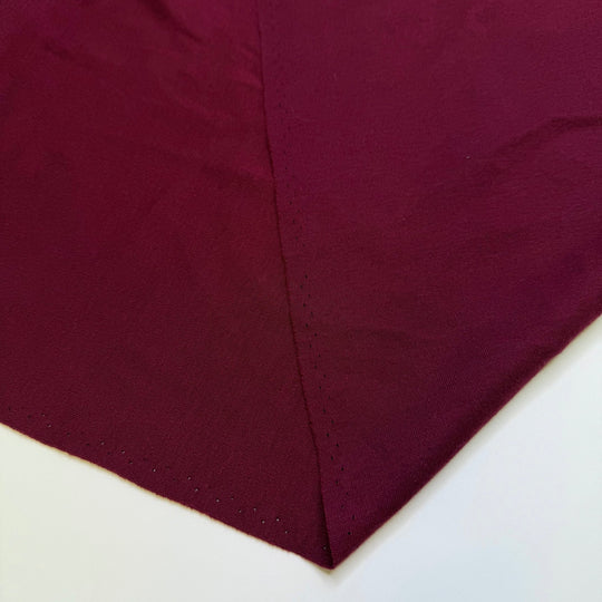 High Level Changes - Interlock Cotton Blend Knit - Burgundy - 0.8M Bundle - True Deadstock fabric Fabric by private - Sustainable Textile | FABCYCLE