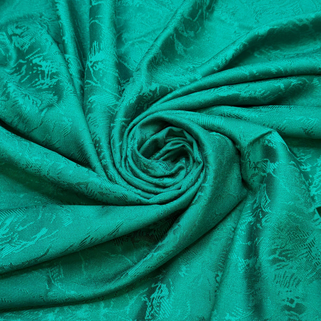High Tops And Boom Boxes - Cotton Woven - Green Floral - 3M Bundle - True Deadstock fabric Fabric by private - Sustainable Textile | FABCYCLE