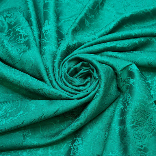 High Tops And Boom Boxes - Cotton Woven - Green Floral - 3M Bundle - True Deadstock fabric Fabric by private - Sustainable Textile | FABCYCLE