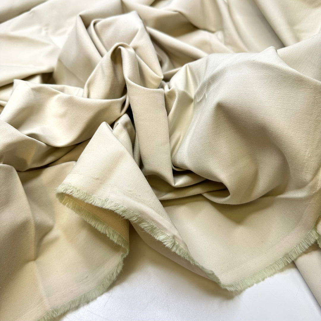 Hiking In A Suit - Poly/Cotton Woven - Dark Cream - 3M Bundle - True Deadstock fabric Fabric by private - Sustainable Textile | FABCYCLE