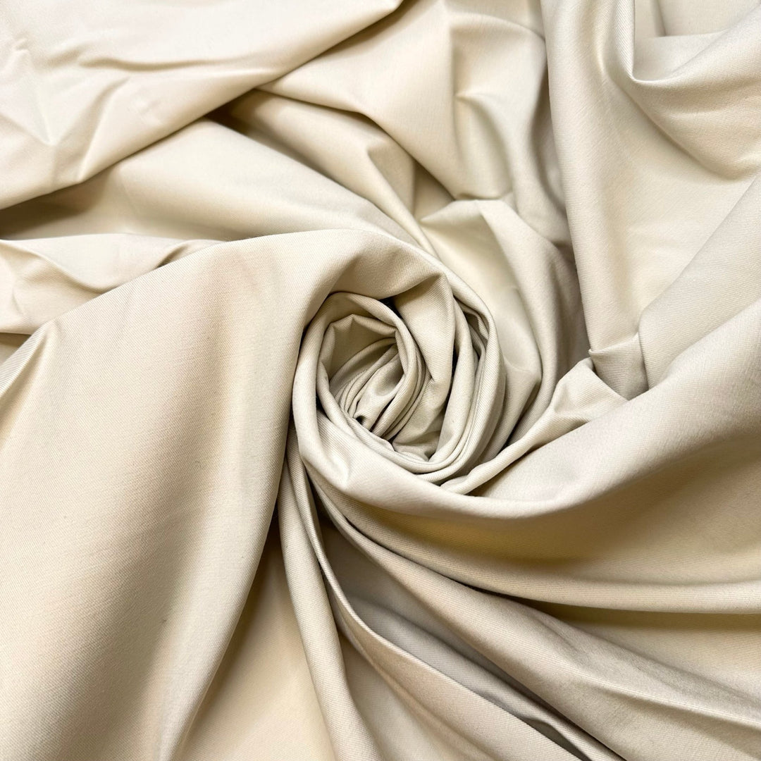 Hiking In A Suit - Poly/Cotton Woven - Dark Cream - 3M Bundle - True Deadstock fabric Fabric by private - Sustainable Textile | FABCYCLE