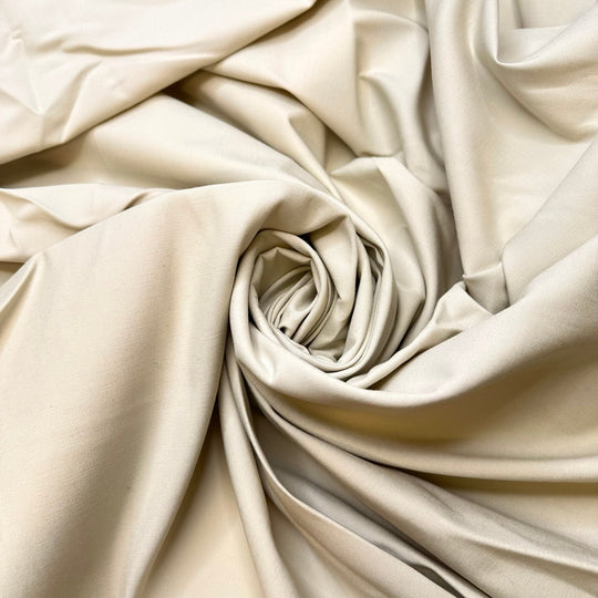 Hiking In A Suit - Poly/Cotton Woven - Dark Cream - 3M Bundle - True Deadstock fabric Fabric by private - Sustainable Textile | FABCYCLE