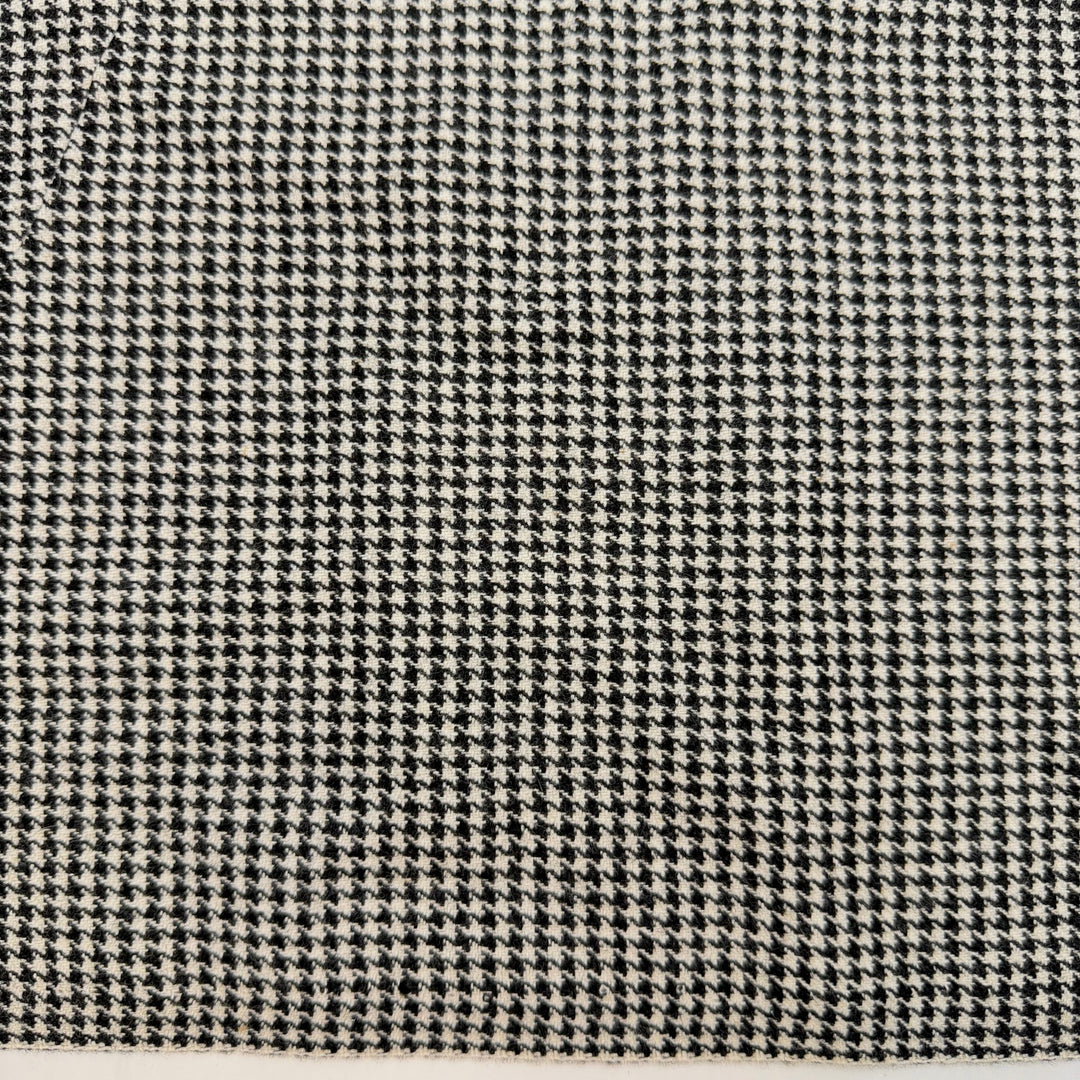 Hiking In A Suit - Twill Weave Wool Woven - Black/White Herringbone - 3.3M Bundle - True Deadstock fabric Fabric by private - Sustainable Textile | FABCYCLE