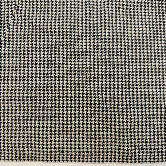 Hiking In A Suit - Twill Weave Wool Woven - Black/White Herringbone - 3.3M Bundle - True Deadstock fabric Fabric by private - Sustainable Textile | FABCYCLE