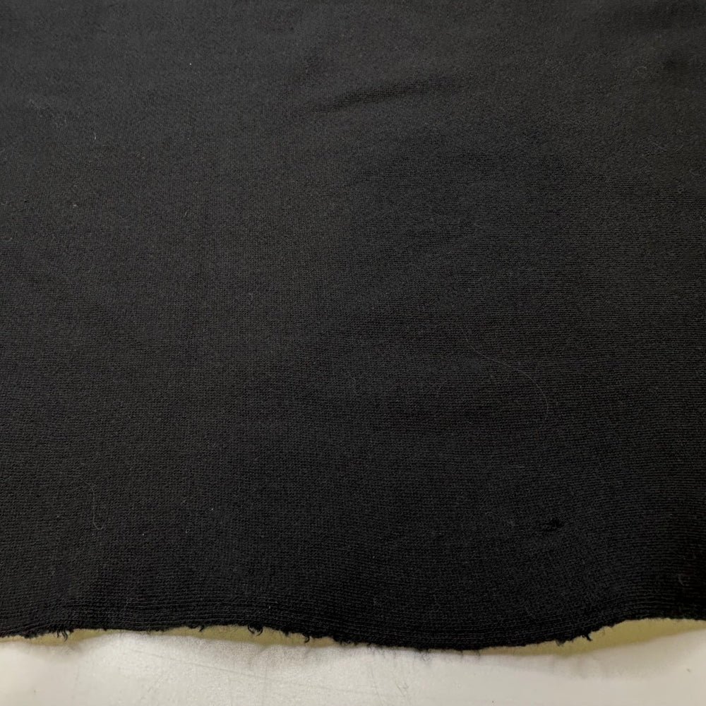 Hiking Trail Cleanup - Jersey Fleece Cotton Blend Knit - Black - 1.5M Bundle - True Deadstock fabric Fabric by private - Sustainable Textile | FABCYCLE