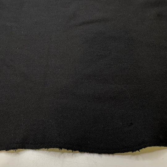 Hiking Trail Cleanup - Jersey Fleece Cotton Blend Knit - Black - 1.5M Bundle - True Deadstock fabric Fabric by private - Sustainable Textile | FABCYCLE