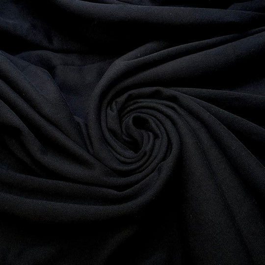 Hiking Trail Cleanup - Jersey Fleece Cotton Blend Knit - Black - 1.5M Bundle - True Deadstock fabric Fabric by private - Sustainable Textile | FABCYCLE