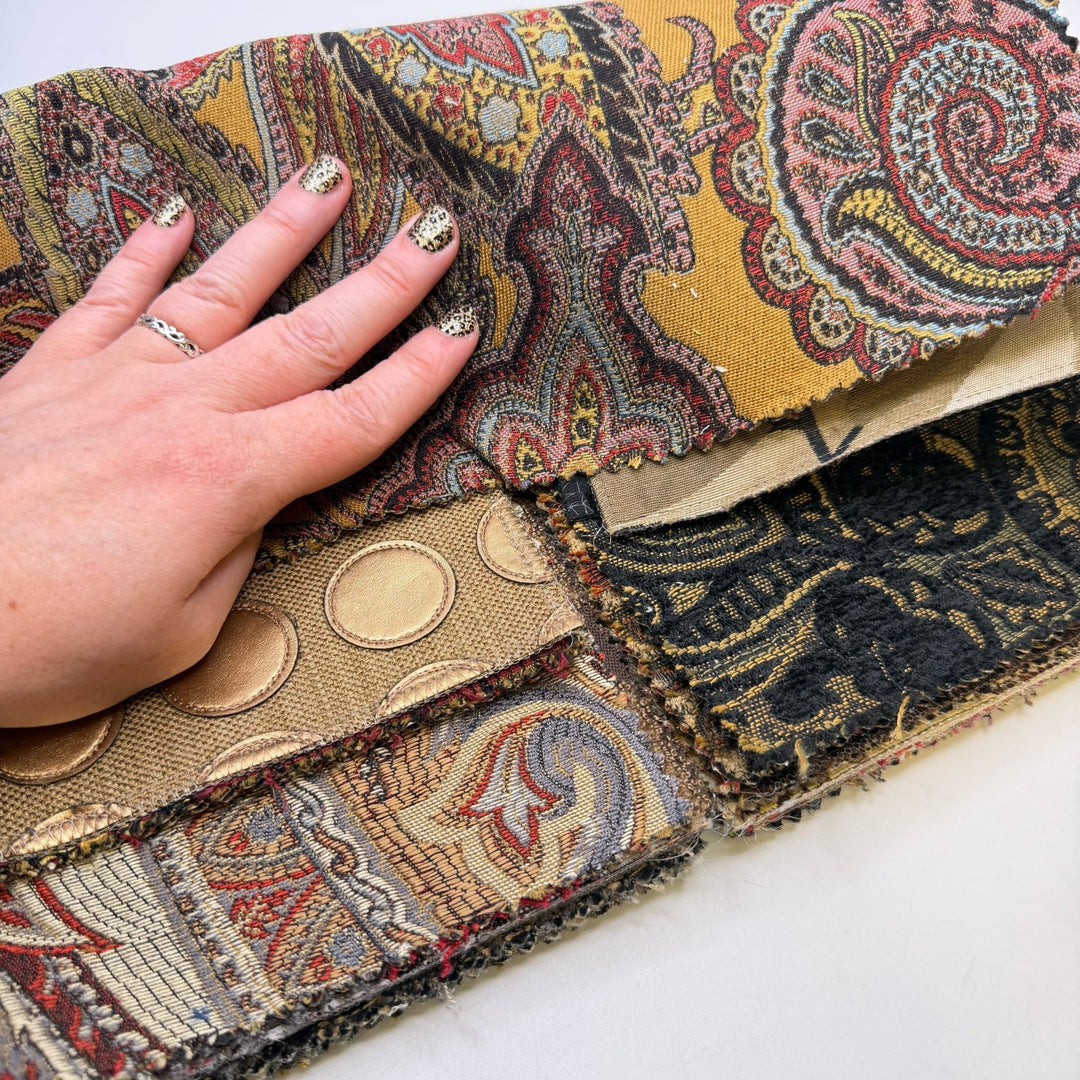 Hippy - Home Décor Sample Books - Medium Square - True Deadstock fabric Fabric by private - Sustainable Textile | FABCYCLE