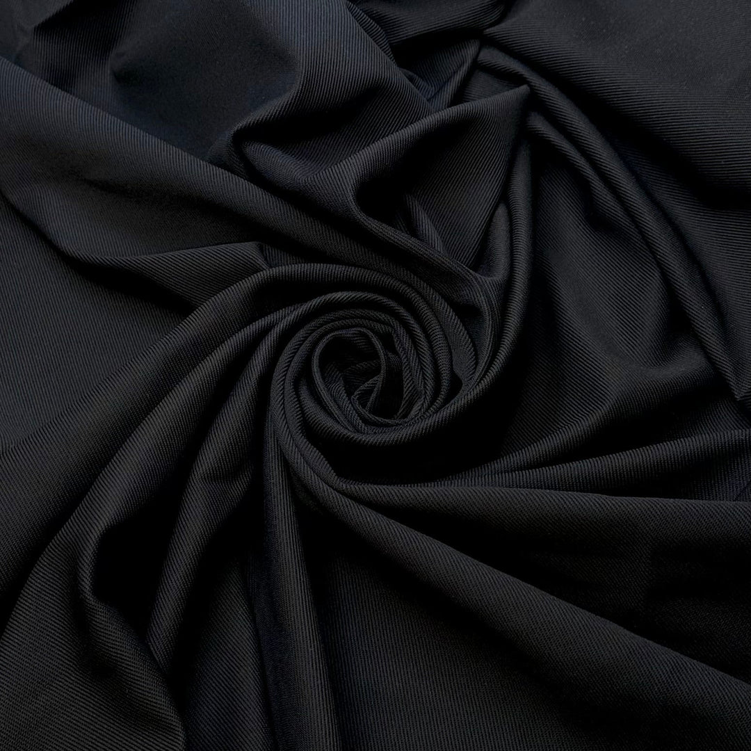 His Growl - Polyester Blend Knit - Black - 2M Bundle - True Deadstock fabric Fabric by private - Sustainable Textile | FABCYCLE