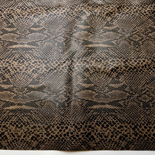 Hiss - Goretex Vinyl PVC Woven - Black/Beige Animal Print - Bundles - True Deadstock fabric Fabric by private - Sustainable Textile | FABCYCLE