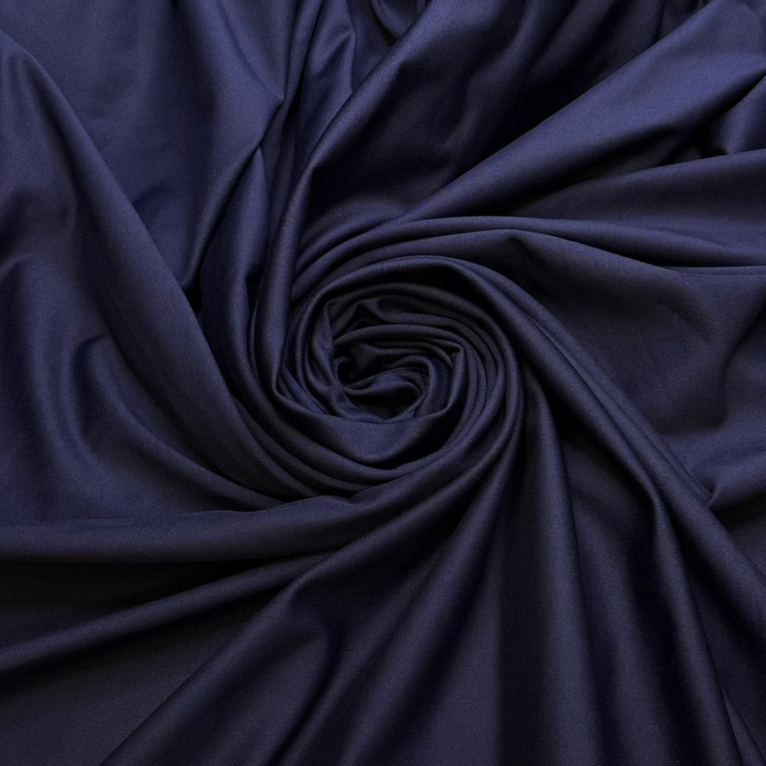 Hitting Snooze - Polyester Blend Knit - Navy - 2.1M Bundle - True Deadstock fabric Fabric by private - Sustainable Textile | FABCYCLE