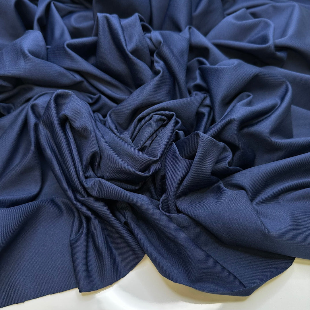 Hitting Snooze - Polyester Blend Knit - Navy - 2.1M Bundle - True Deadstock fabric Fabric by private - Sustainable Textile | FABCYCLE