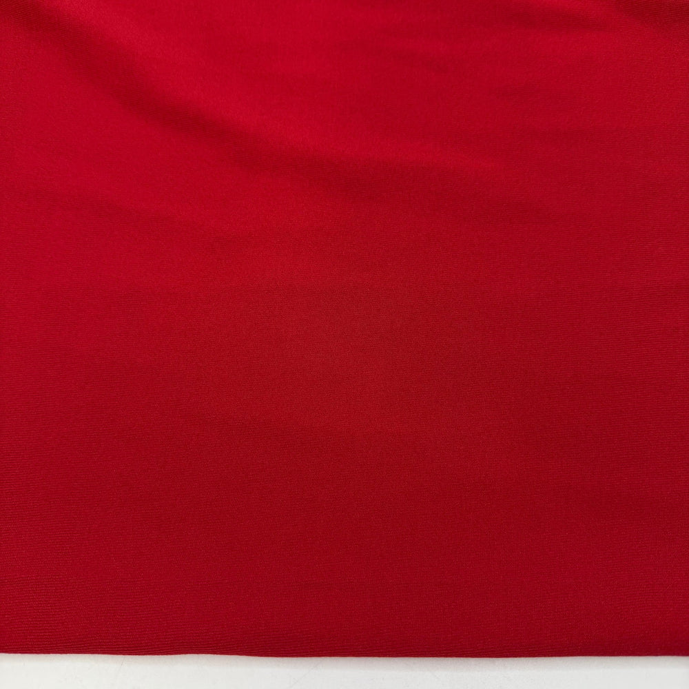 Holding Your Breath Underwater - Tubular Rib Knit Polyester Blend Knit - Red - 2M Bundle - True Deadstock fabric Fabric by private - Sustainable Textile | FABCYCLE