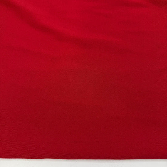 Holding Your Breath Underwater - Tubular Rib Knit Polyester Blend Knit - Red - 2M Bundle - True Deadstock fabric Fabric by private - Sustainable Textile | FABCYCLE