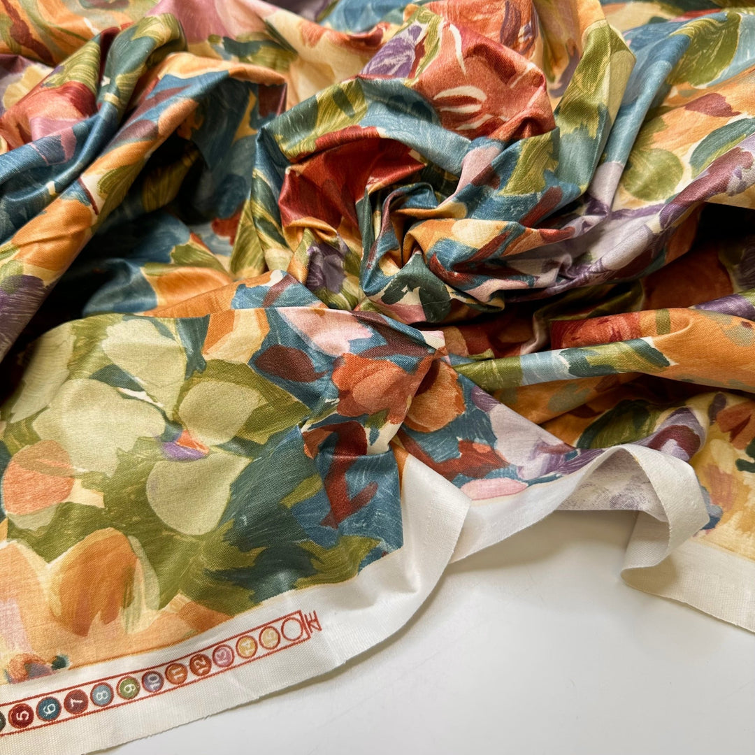 Holiday Arts And Crafts - Cotton Blend Woven - Multi Floral - 3M Bundle - True Deadstock fabric Fabric by private - Sustainable Textile | FABCYCLE