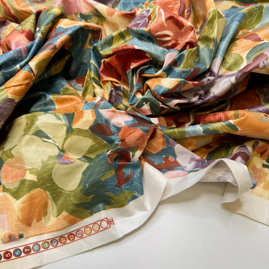 Holiday Arts And Crafts - Cotton Blend Woven - Multi Floral - 3M Bundle - True Deadstock fabric Fabric by private - Sustainable Textile | FABCYCLE