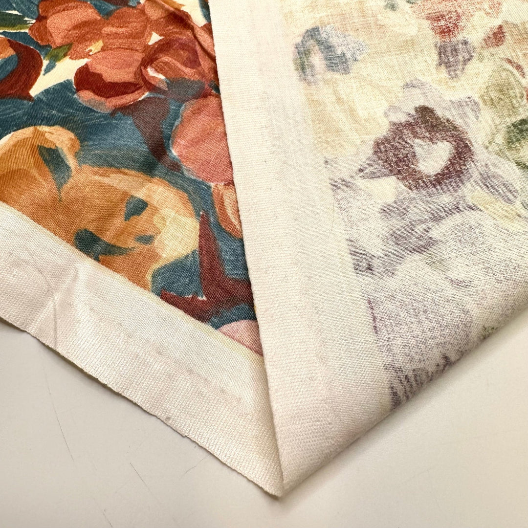 Holiday Arts And Crafts - Cotton Blend Woven - Multi Floral - 3M Bundle - True Deadstock fabric Fabric by private - Sustainable Textile | FABCYCLE
