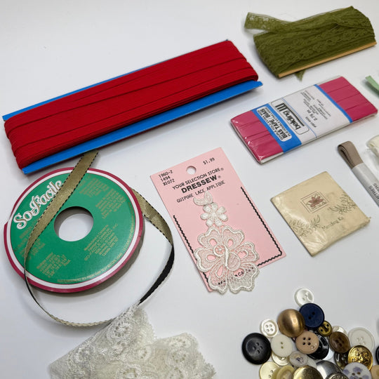 Holiday Magic - Supplies Grab Bag - Multi - Pack - True Deadstock supplies Fabric by private - Sustainable Textile | FABCYCLE