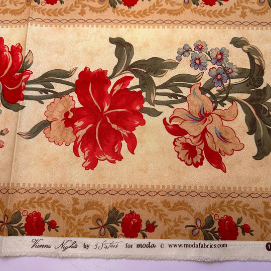 Holiday Memories - Cotton Woven - Dark Cream Multi Floral - 0.9M Bundle - True Deadstock fabric Fabric by private - Sustainable Textile | FABCYCLE