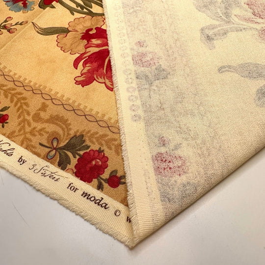 Holiday Memories - Cotton Woven - Dark Cream Multi Floral - 0.9M Bundle - True Deadstock fabric Fabric by private - Sustainable Textile | FABCYCLE