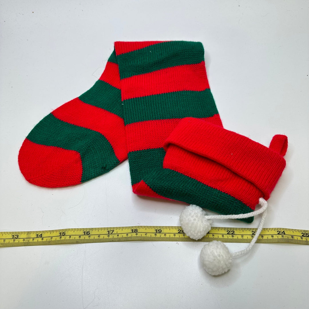Holiday Stocking Accessories - Green/Red - Individual - True Deadstock supplies Fabric by private - Sustainable Textile | FABCYCLE