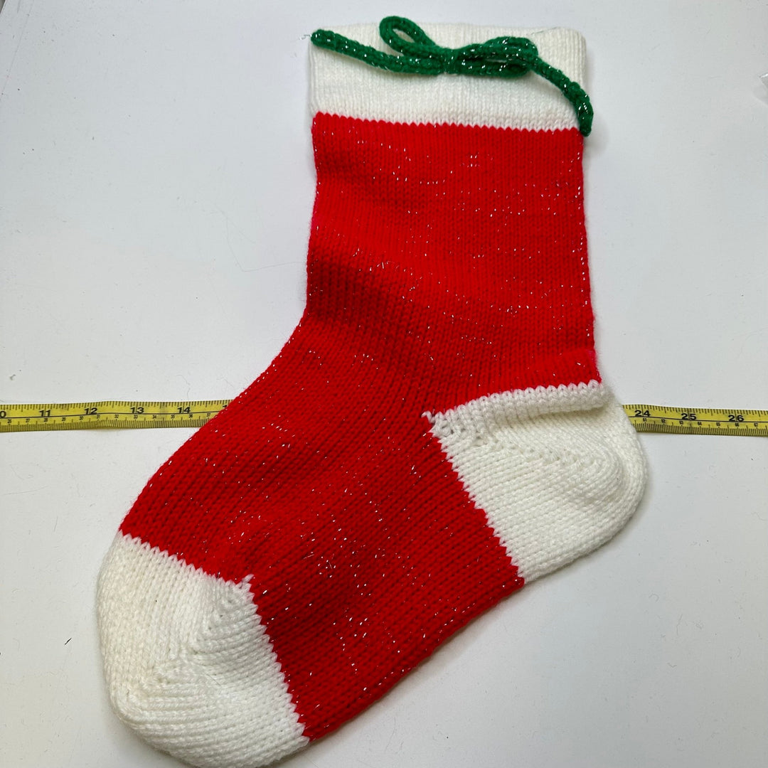 Holiday Stocking Accessories - White/Red - Individual - True Deadstock supplies Fabric by private - Sustainable Textile | FABCYCLE