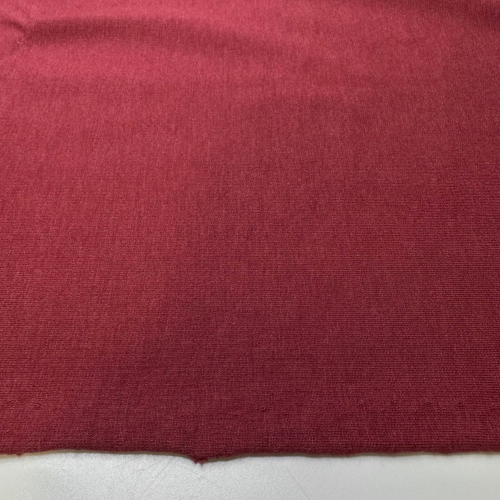 Holly Berries - French Terry Cotton/Bamboo Knit - Light Burgundy - 1M Bundle - True Deadstock fabric Fabric by private - Sustainable Textile | FABCYCLE