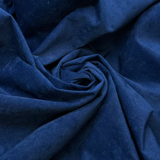 Home Before Dinner - Synthetic Blend Woven - Dark Blue - 1M Bundle - True Deadstock fabric Fabric by private - Sustainable Textile | FABCYCLE