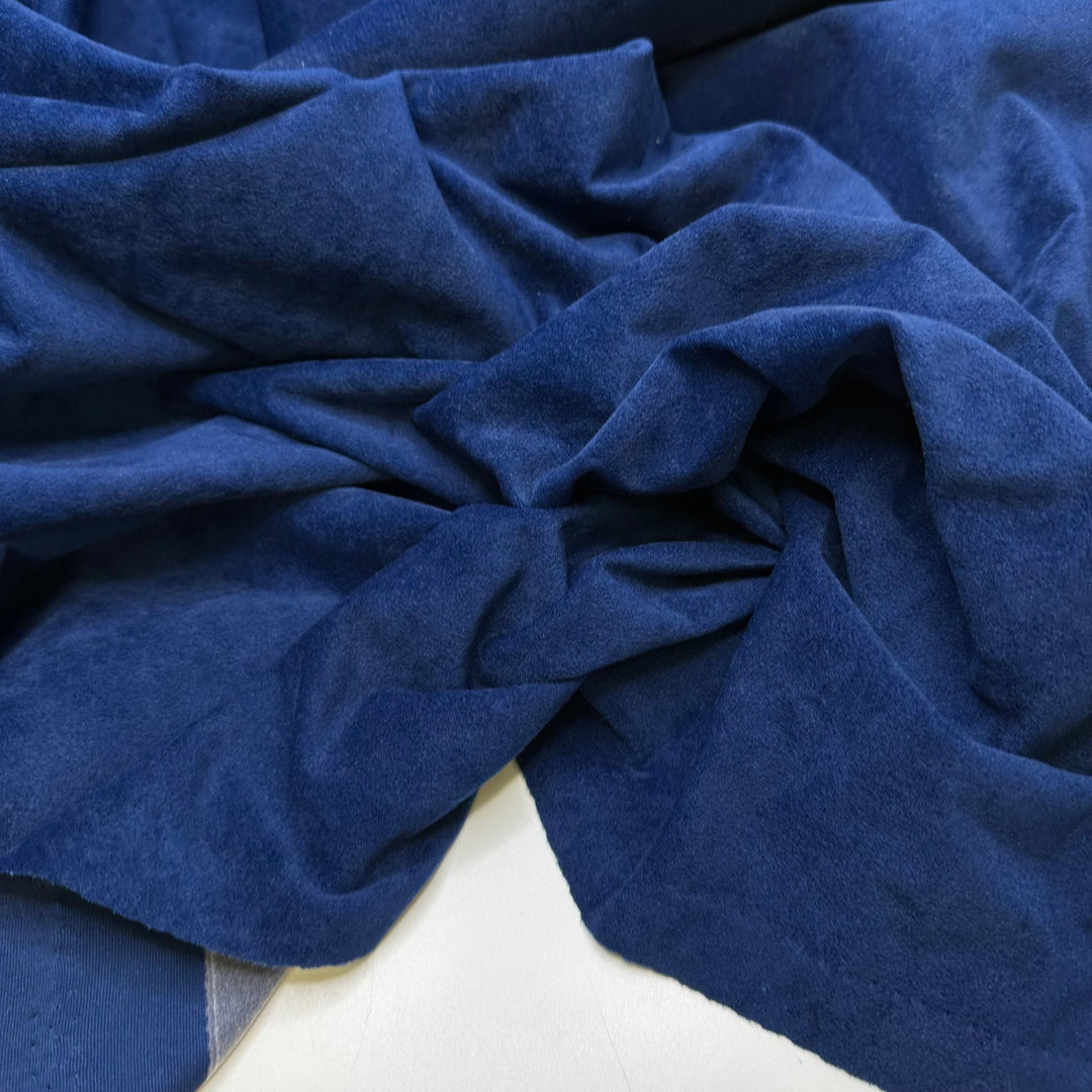 Home Before Dinner - Synthetic Blend Woven - Dark Blue - 1M Bundle - True Deadstock fabric Fabric by private - Sustainable Textile | FABCYCLE
