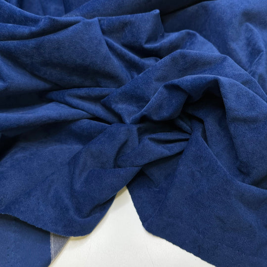 Home Before Dinner - Synthetic Blend Woven - Dark Blue - 1M Bundle - True Deadstock fabric Fabric by private - Sustainable Textile | FABCYCLE