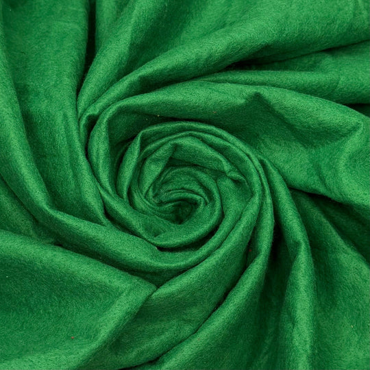 Home In The Mountains - Felt Polyester Blend Woven - Dark Green - Bundles - True Deadstock fabric Fabric by private - Sustainable Textile | FABCYCLE