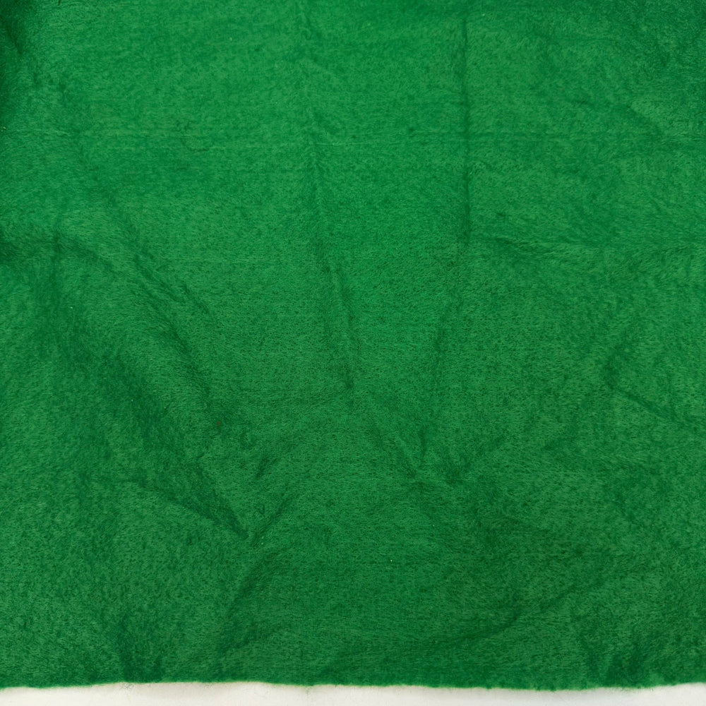 Home In The Mountains - Felt Polyester Blend Woven - Dark Green - Bundles - True Deadstock fabric Fabric by private - Sustainable Textile | FABCYCLE