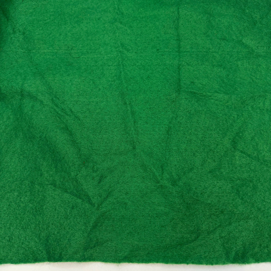 Home In The Mountains - Felt Polyester Blend Woven - Dark Green - Bundles - True Deadstock fabric Fabric by private - Sustainable Textile | FABCYCLE
