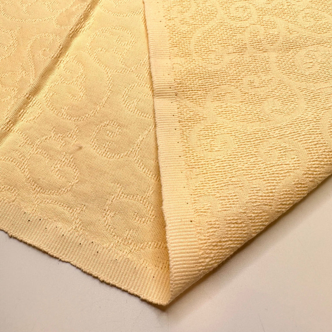 Homemade Egg Nog - Cotton Woven - Light Cream/Yellow Floral - 1M Bundle - True Deadstock fabric Fabric by private - Sustainable Textile | FABCYCLE