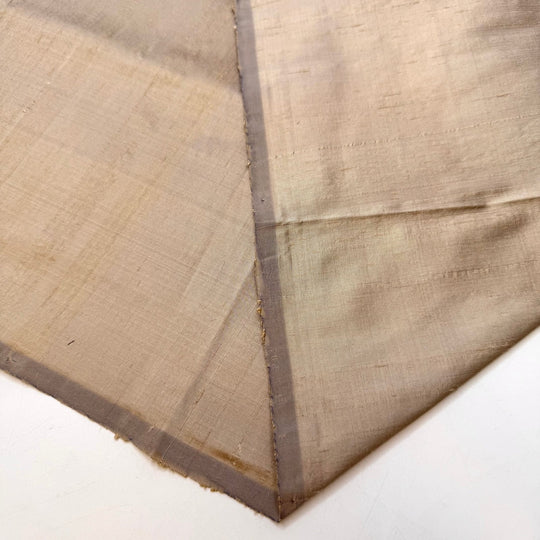 Honey Beige Opal - Dupioni Silk Woven - Champagne - 0.7M Bundle - True Deadstock fabric Fabric by private - Sustainable Textile | FABCYCLE