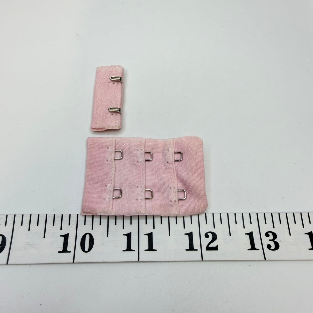 Hook & Eye Bra Clasp - Double - Cotton Blend Jersey - Light Pink - True Deadstock supplies Fabric by private - Sustainable Textile | FABCYCLE
