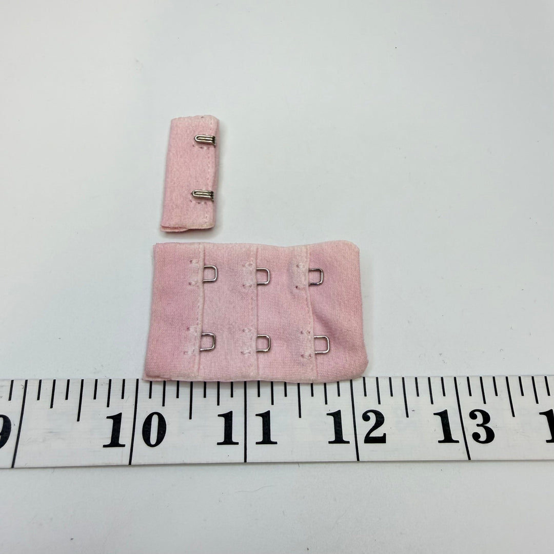 Hook &amp; Eye Bra Clasp - Double - Cotton Blend Jersey - Light Pink - True Deadstock supplies Fabric by private - Sustainable Textile | FABCYCLE