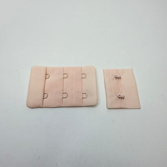 Hook &amp; Eye Bra Clasp - Double - Light Pink - True Deadstock supplies Fabric by private - Sustainable Textile | FABCYCLE