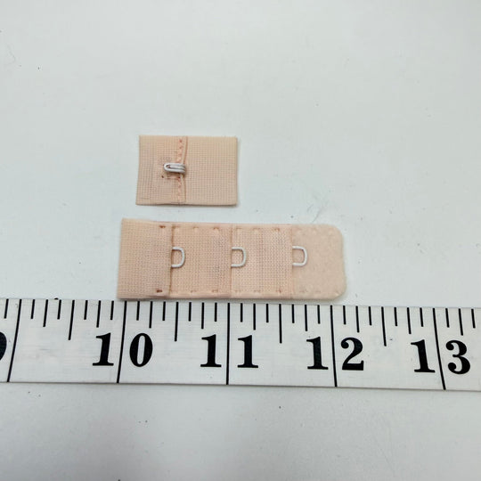 Hook &amp; Eye Bra Clasp - Single - Light Pink - True Deadstock supplies Fabric by private - Sustainable Textile | FABCYCLE