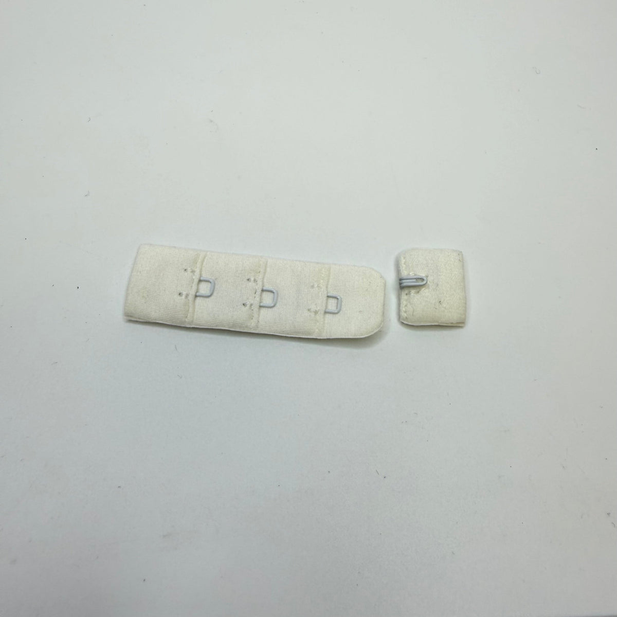 Hook & Eye Bra Clasp - Single - Off White - True Deadstock supplies Fabric by private - Sustainable Textile | FABCYCLE