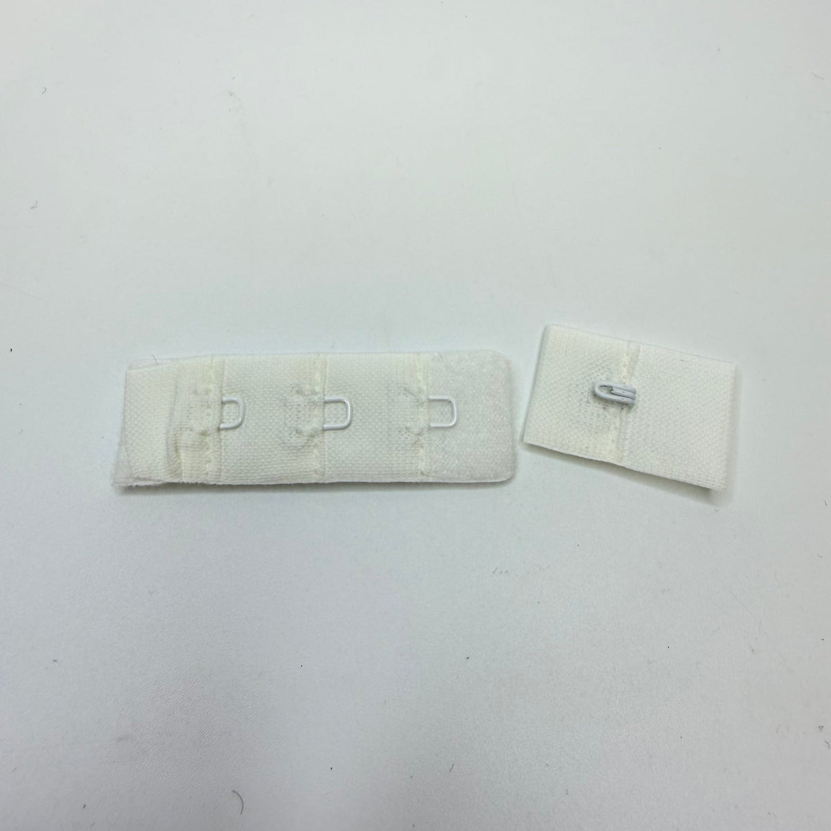 Hook & Eye Bra Clasp - Single - White - True Deadstock supplies Fabric by private - Sustainable Textile | FABCYCLE