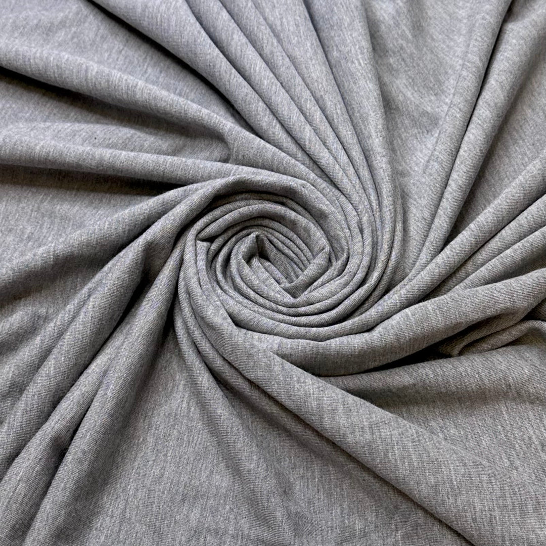 Hotel Pillows - French Terry Cotton/Bamboo Knit - Light Grey - 1.2M Bundle - True Deadstock fabric Fabric by private - Sustainable Textile | FABCYCLE