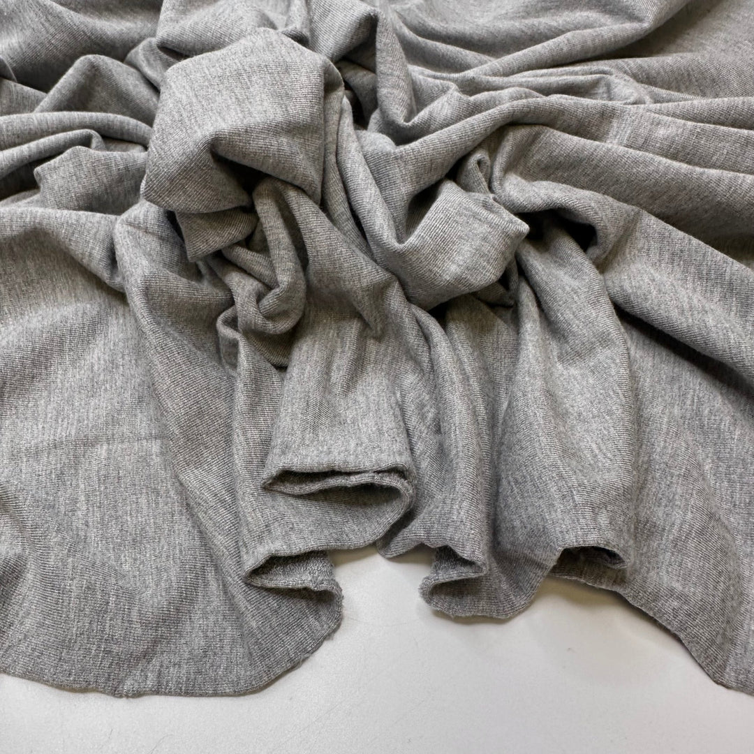 Hotel Pillows - French Terry Cotton/Bamboo Knit - Light Grey - 1.2M Bundle - True Deadstock fabric Fabric by private - Sustainable Textile | FABCYCLE